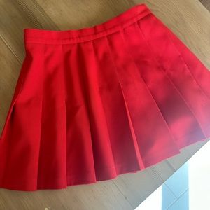 Vintage Pleated Mini Skirt